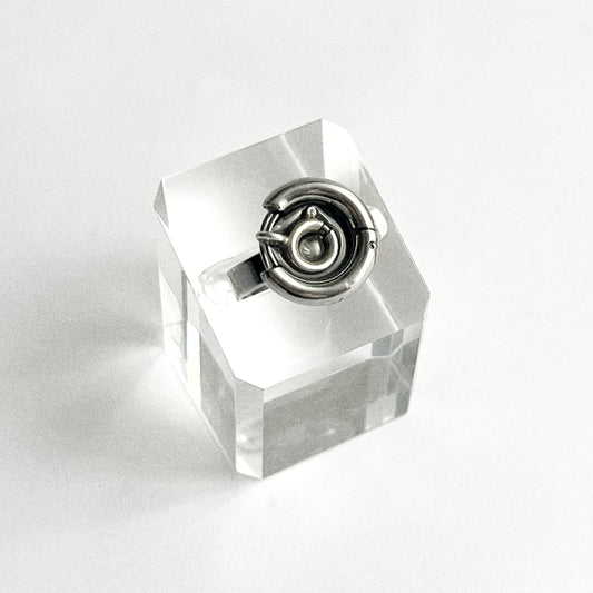 Bague - Mousqueton argenté