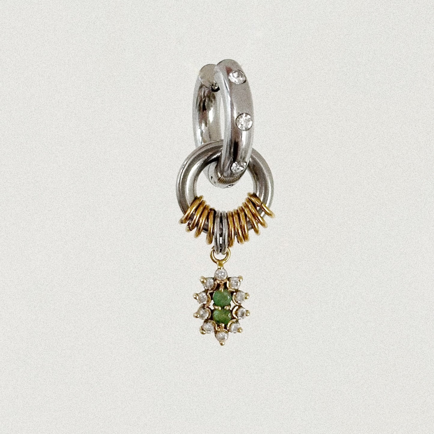 Boucle d'oreille - Pendentif strass
