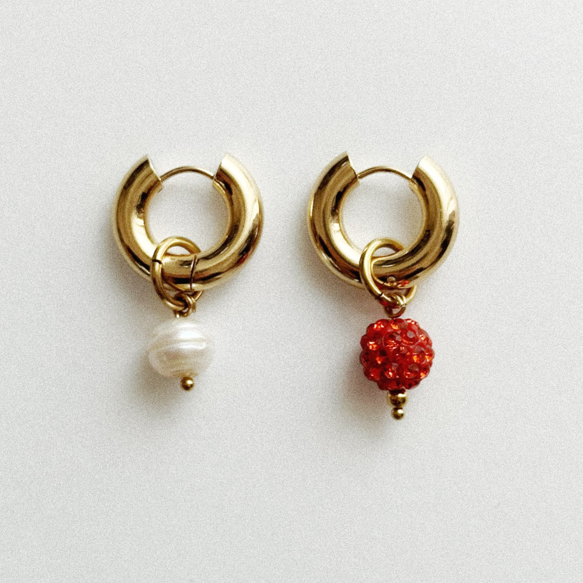 Paire de boucles Chloé - Vermillon