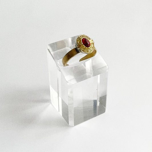 Bague - Pierre rouge