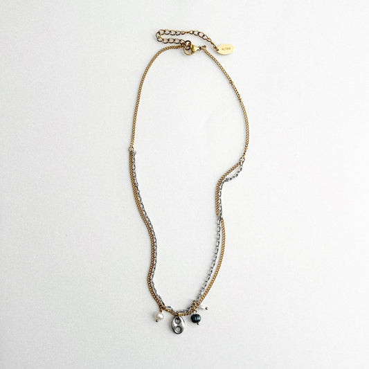 Collier - Perles et & grain de café