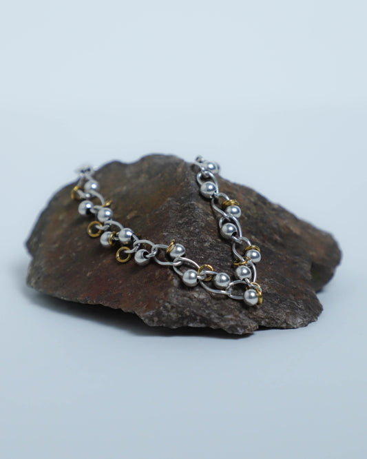 Bracelet - Argent 925 et acier inoxydable