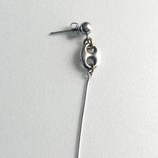 Boucle d'oreille - Clou & grain de café