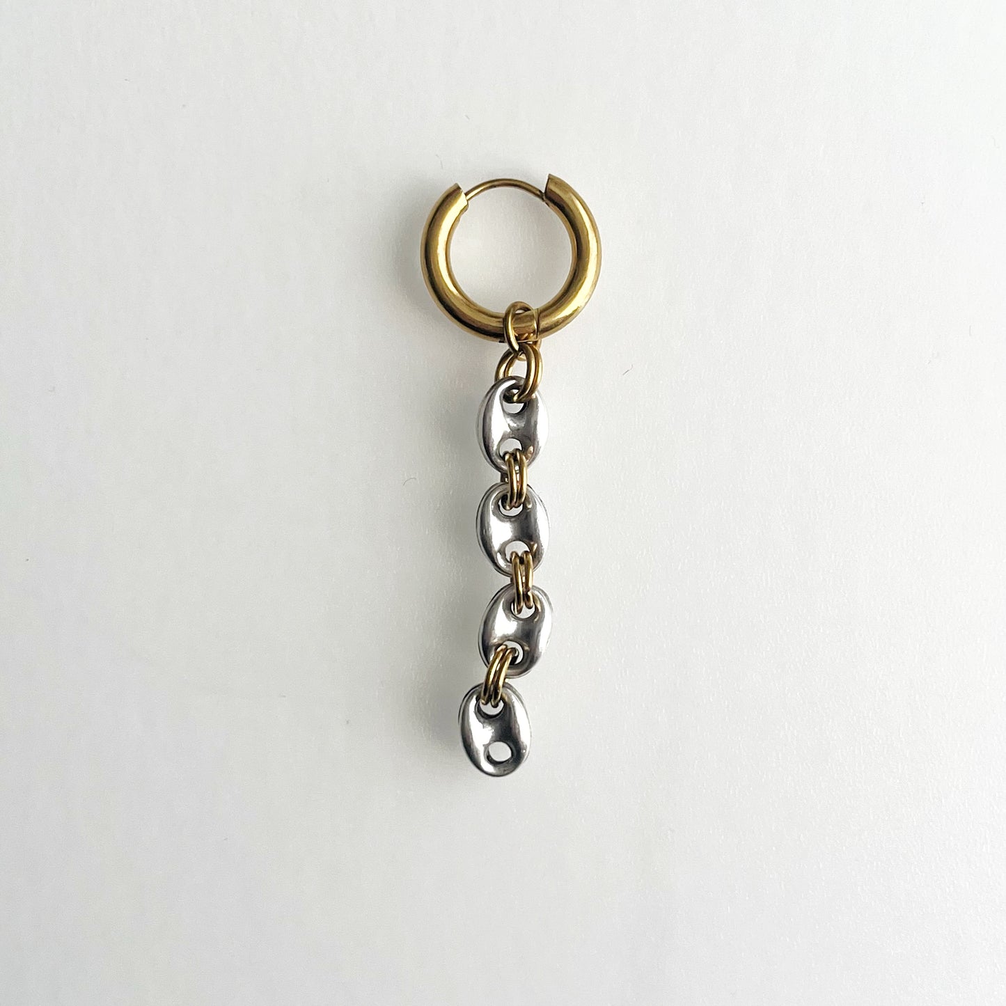 Boucle d'oreille - Grains de café en argent