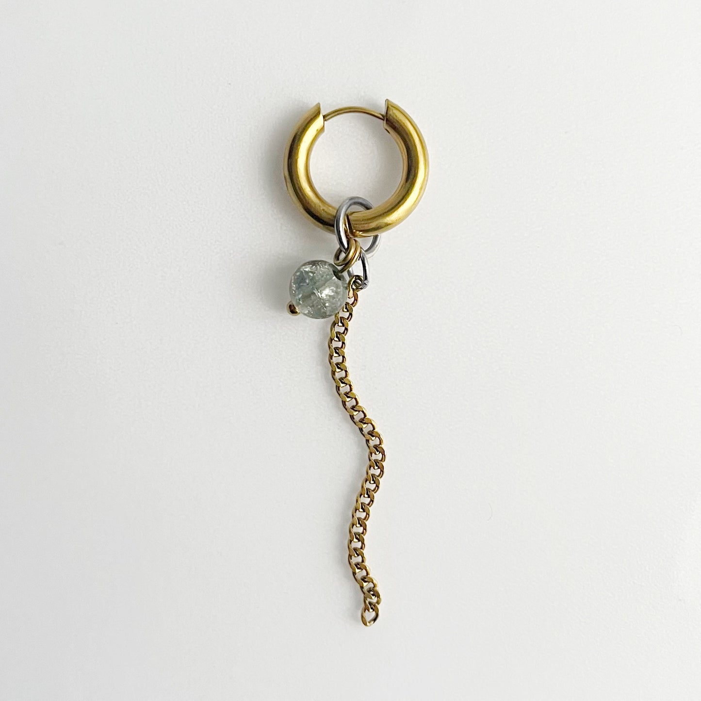 Boucle d’oreille - Perle & Chaîne