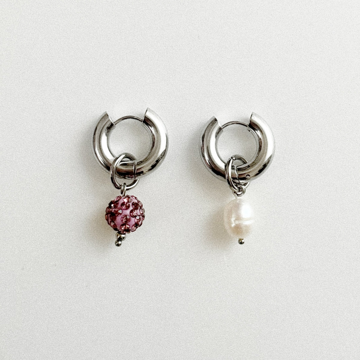 Paire de boucles Chloé - Mauve