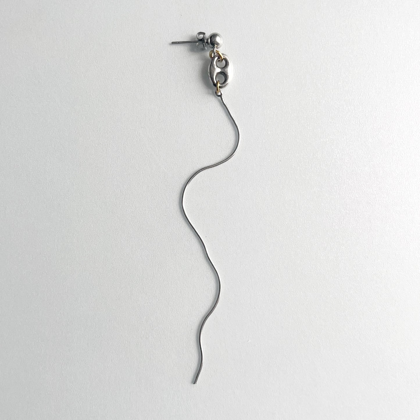 Boucle d'oreille - Clou & grain de café