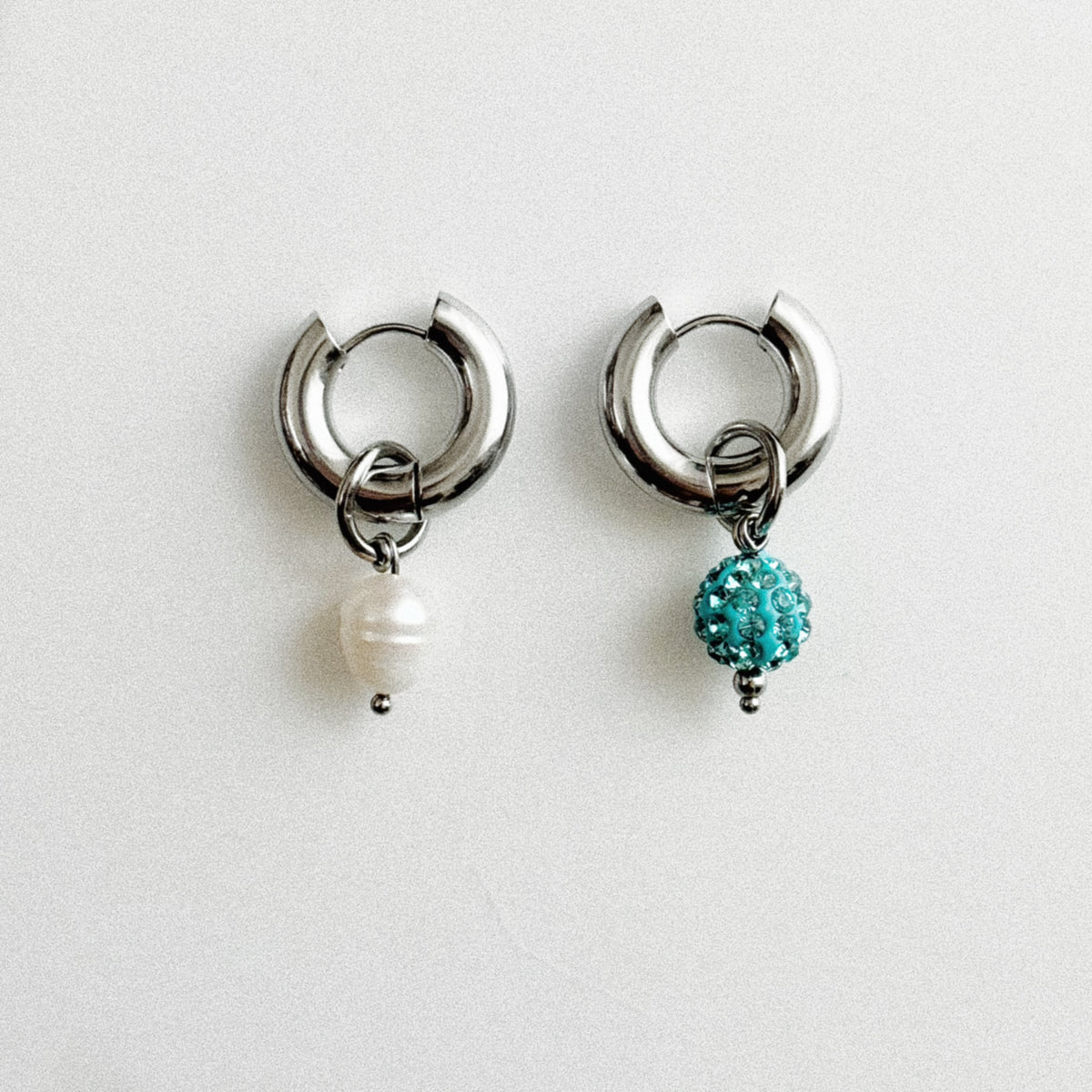 Paire de boucles Chloé - Azur clair