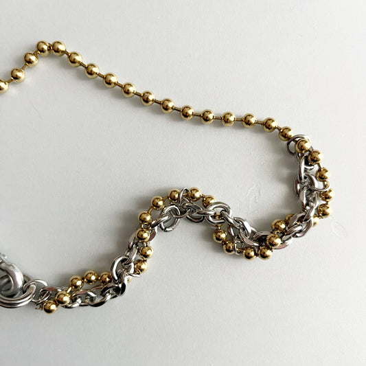 Collier - Billes dorées