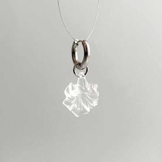 Boucle d'oreille "La Fleur" - Argentée