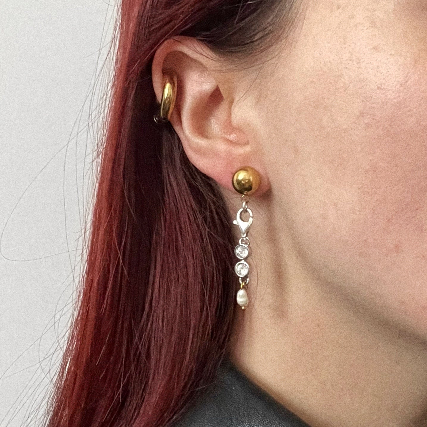 Boucle d'oreille - Argent et Swarovski