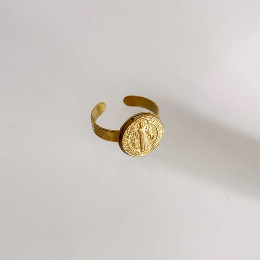 Bagues Médaillons dorés