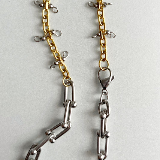 Collier - Billes argentées