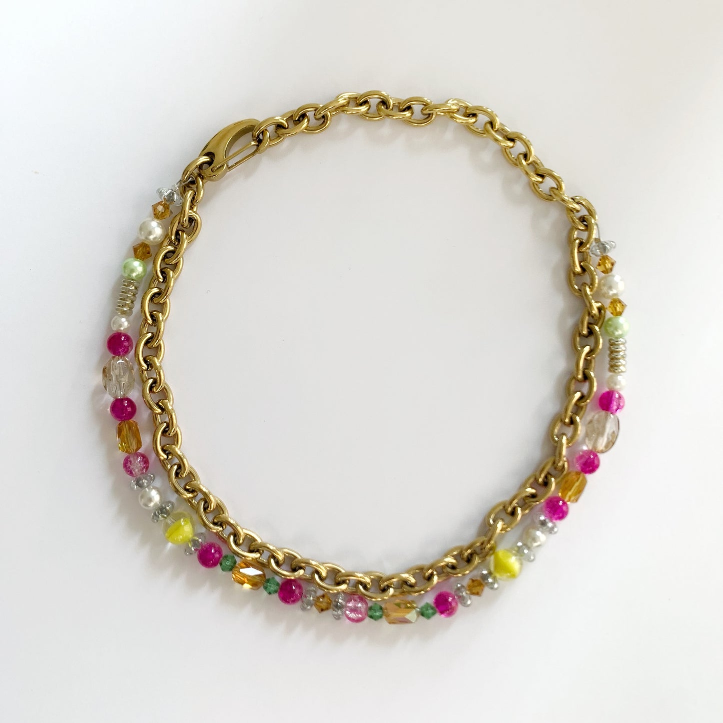 Collier perles multi - 23.26