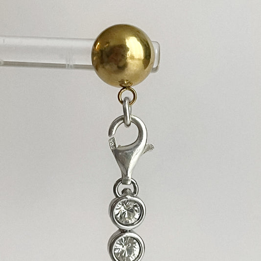 Boucle d'oreille - Argent et Swarovski