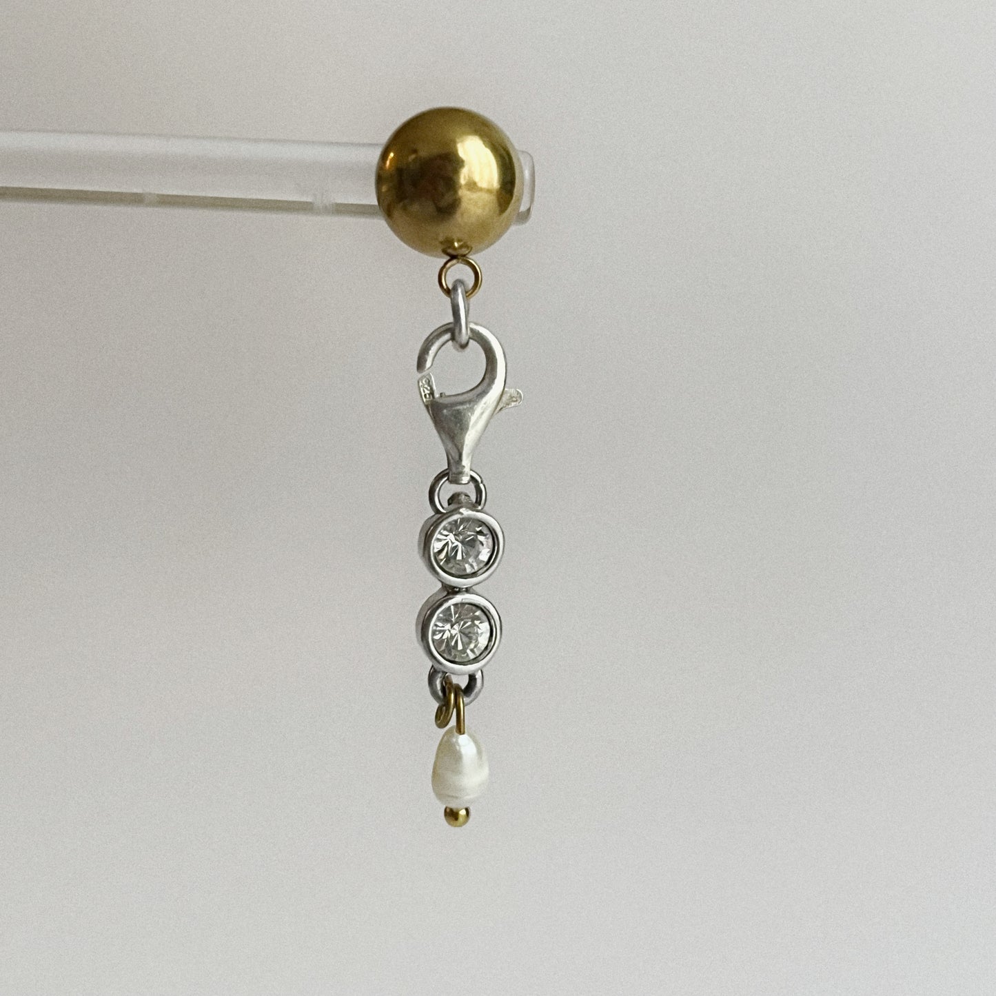 Boucle d'oreille - Argent et Swarovski