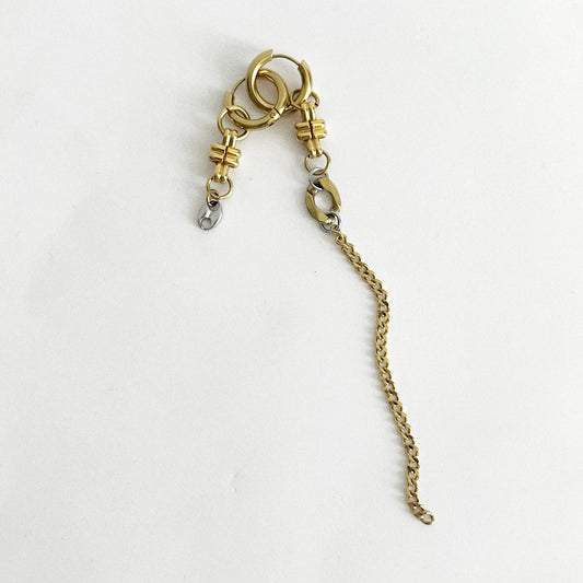 Paire de boucles - Asymétrie dorée