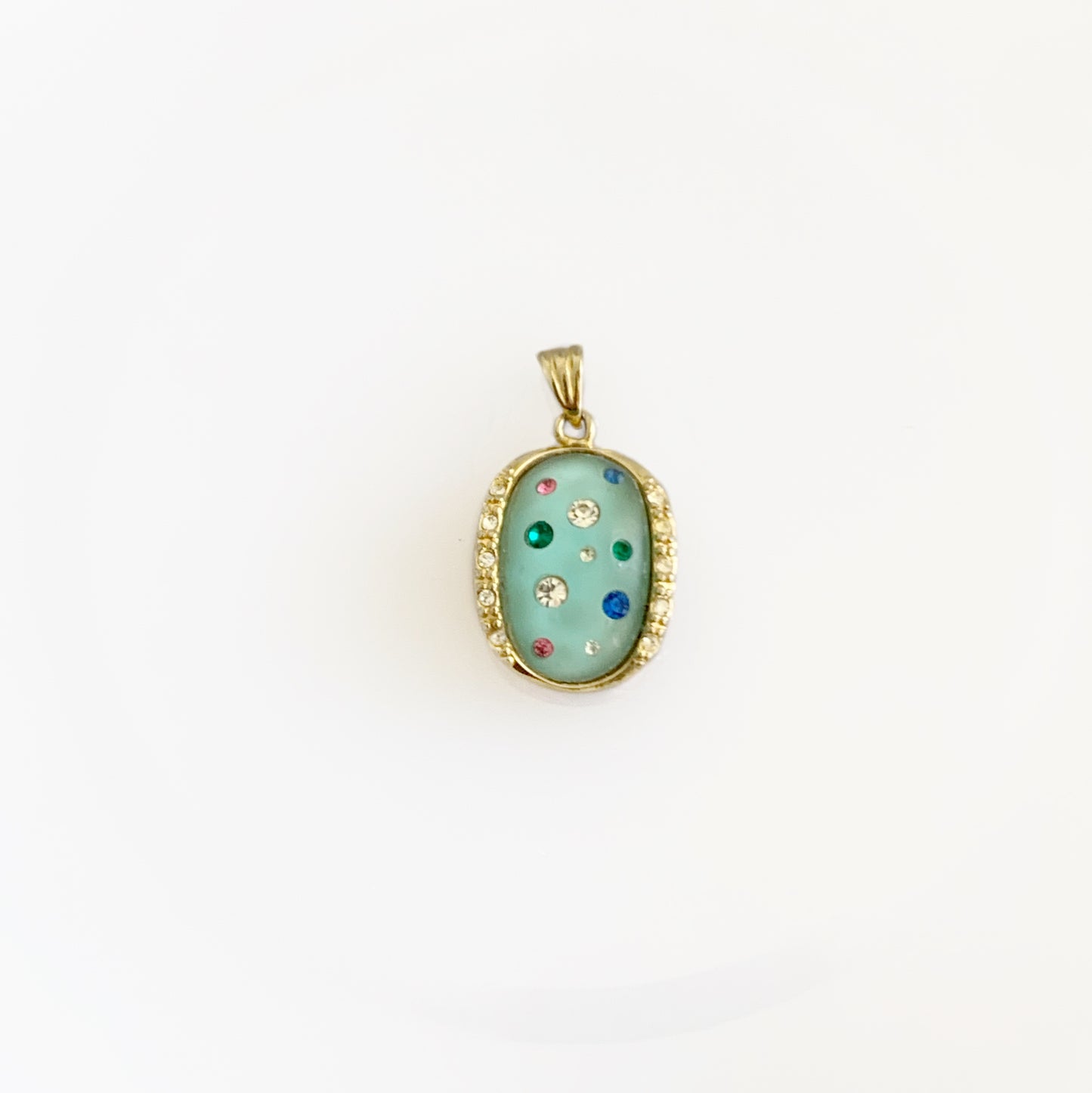 Collier goutte colorée - P23.09