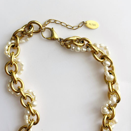 Le Collier Tressé / Doré - Permanent