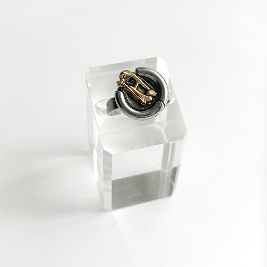 Bague - Fermoir vintage doré