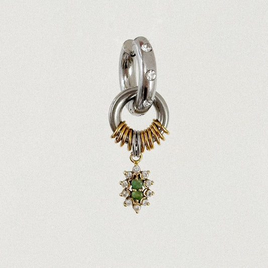 Boucle d'oreille - Pendentif strass