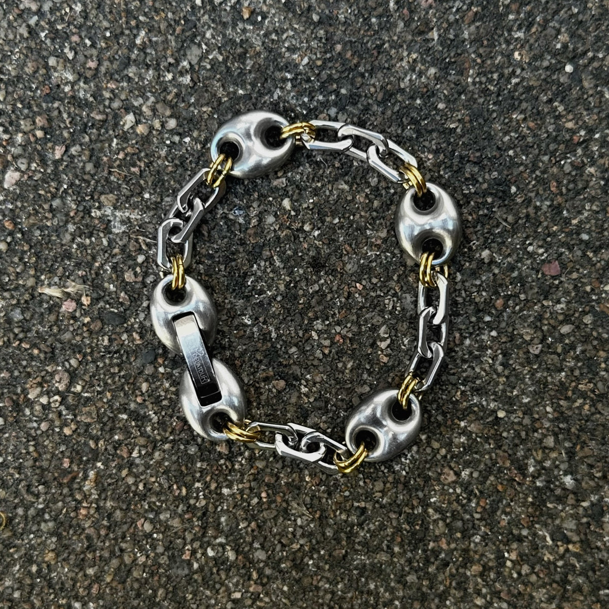 Bracelet Grains de café acier