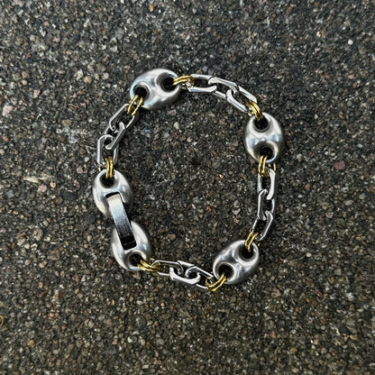 Bracelet Grains de café acier