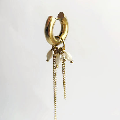 Boucle d'oreille Agnès - Dorée