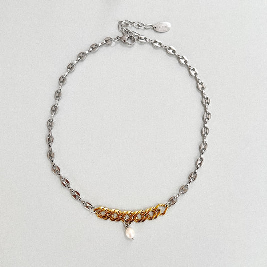 Collier Perlée