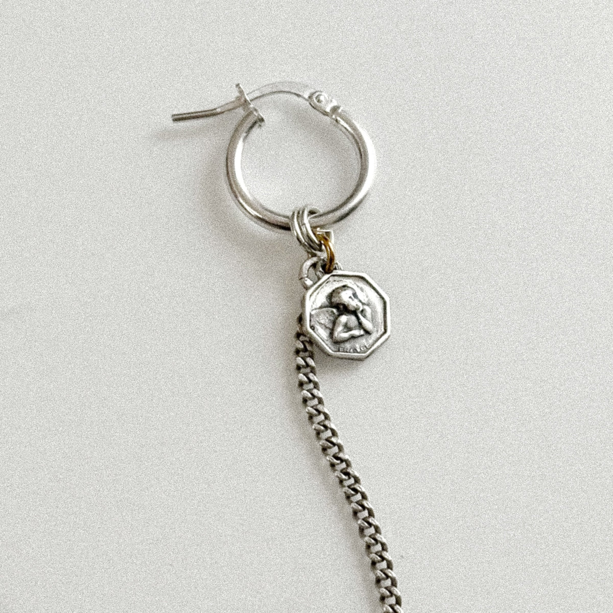 Boucle d'oreille - Médaille argent