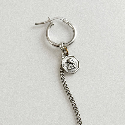 Boucle d'oreille - Médaille argent