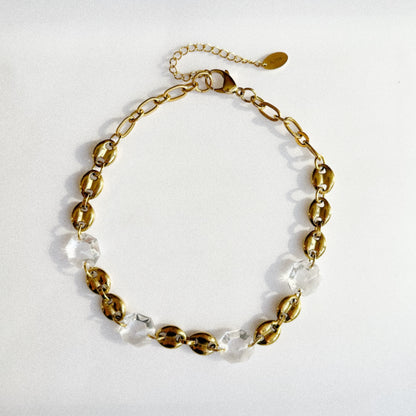 Collier - Grains de café & pampilles