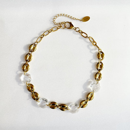 Collier - Grains de café & pampilles