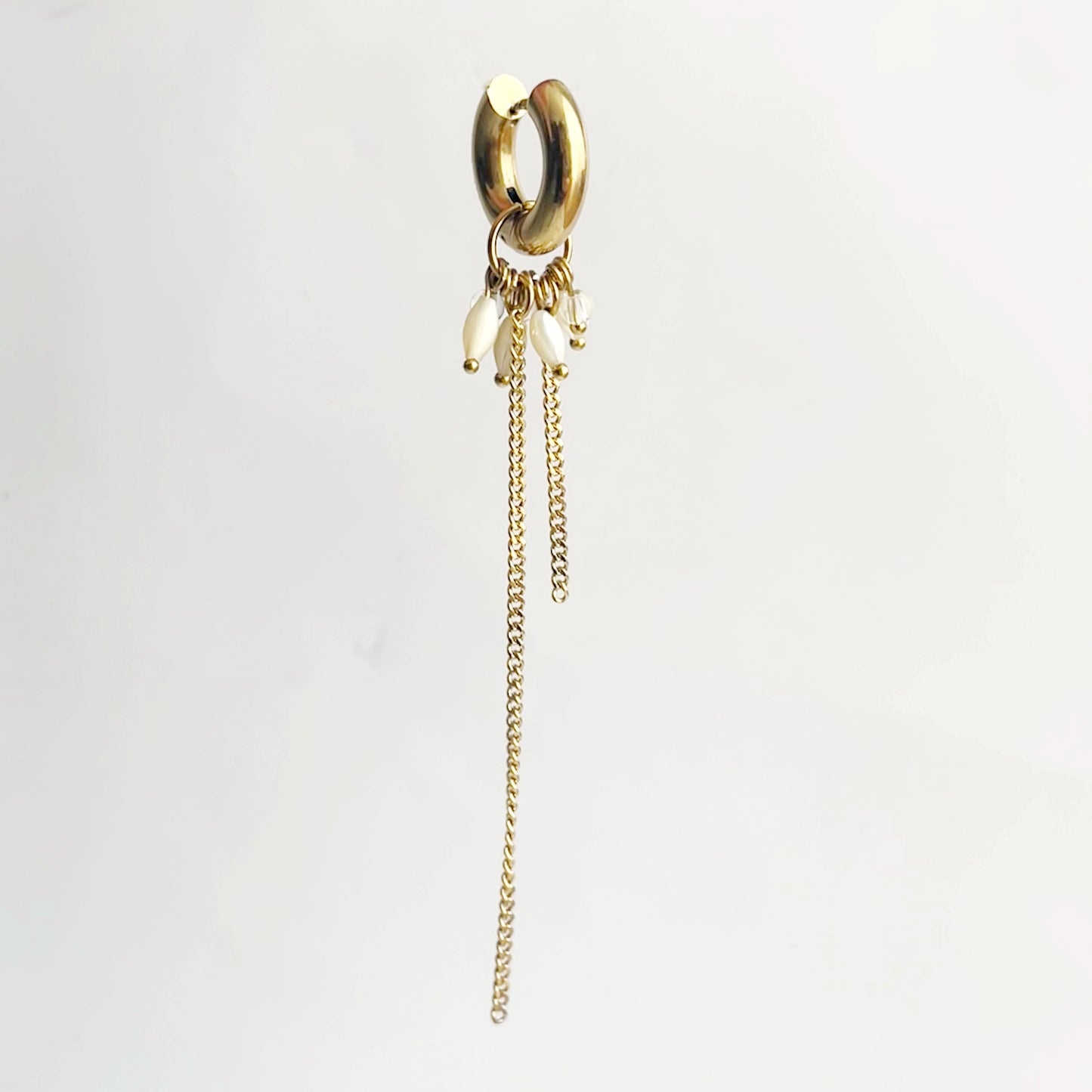 Boucle d'oreille Agnès - Dorée