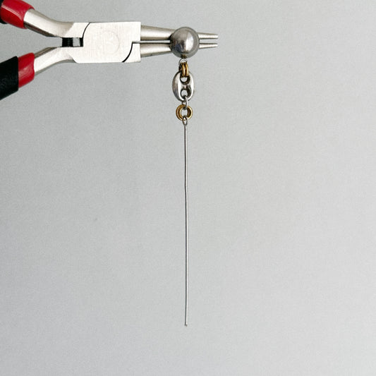 Boucle d'oreille - Clou & grain de café