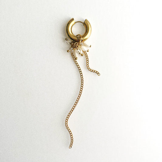 Boucle d'oreille Agnès - Dorée