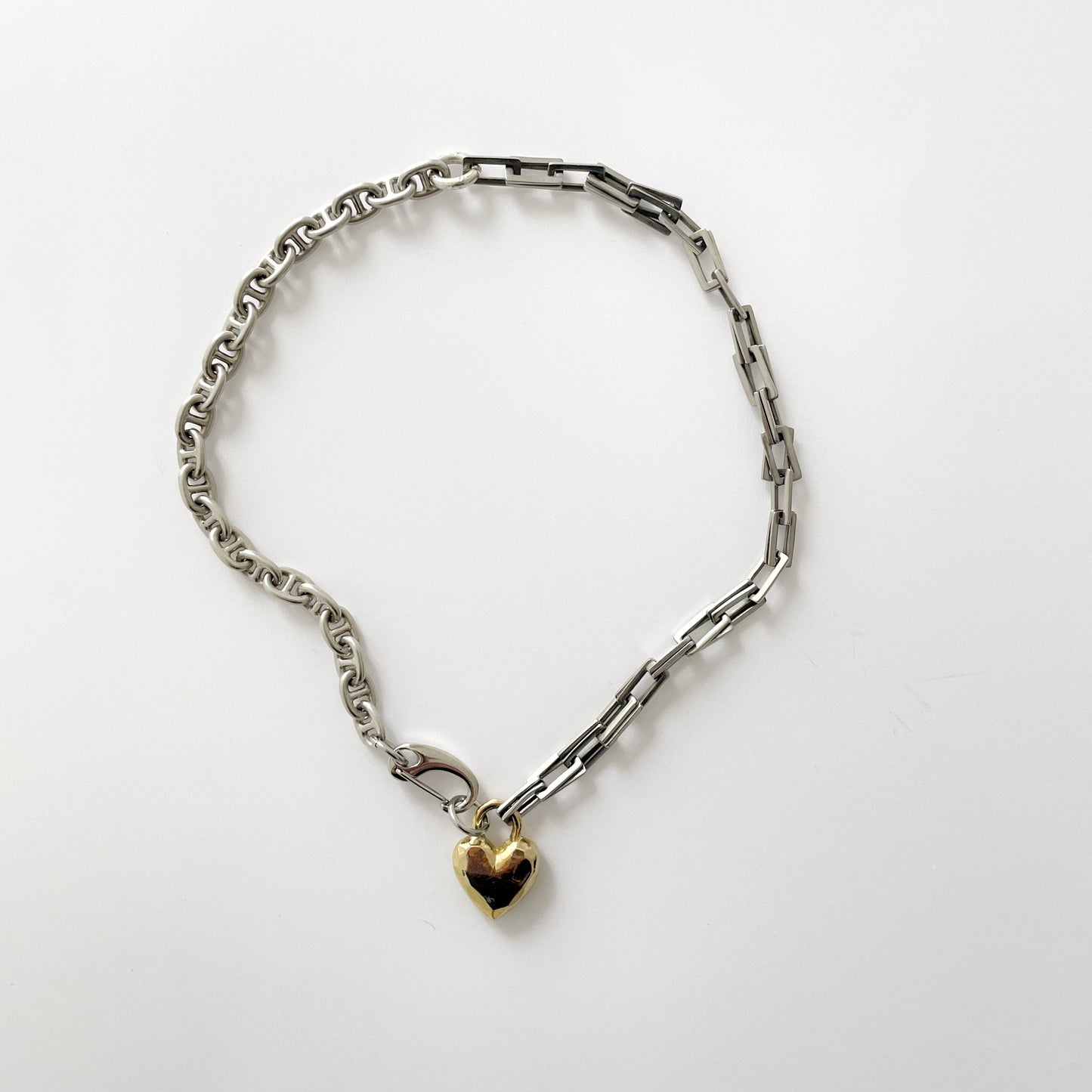 Collier cœur doré