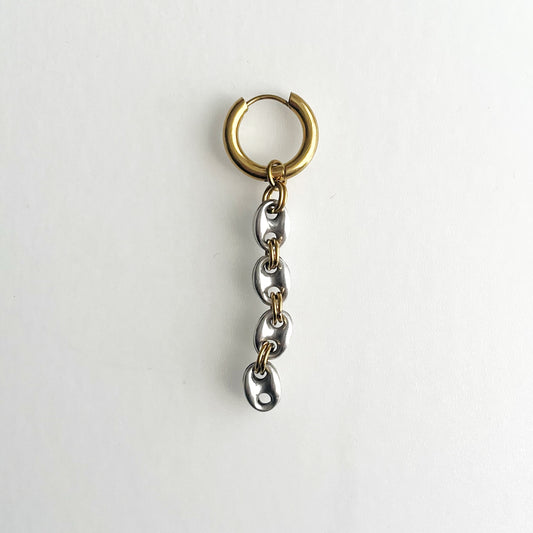 Boucle d'oreille - Grains de café en argent