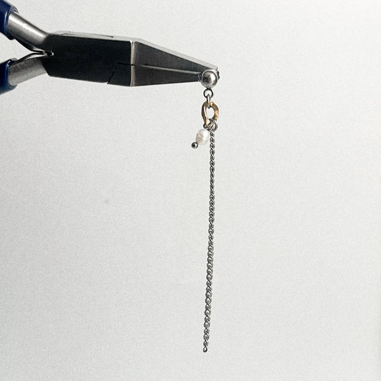 Boucle d'oreille - Maillon plaqué or