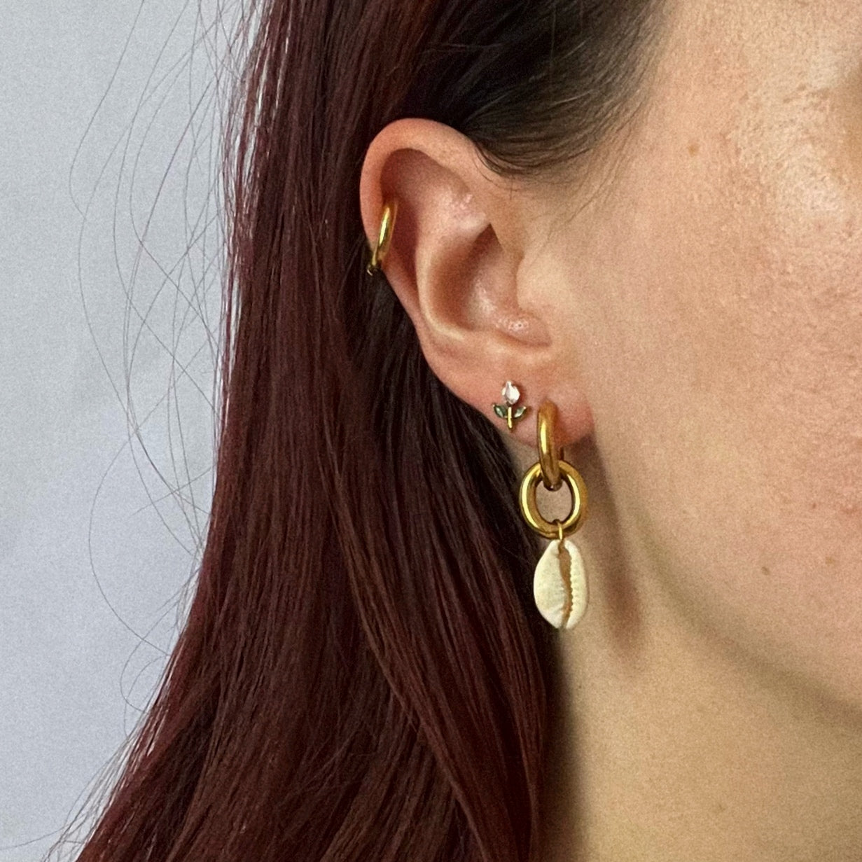 Boucle d'oreille - Coquillage