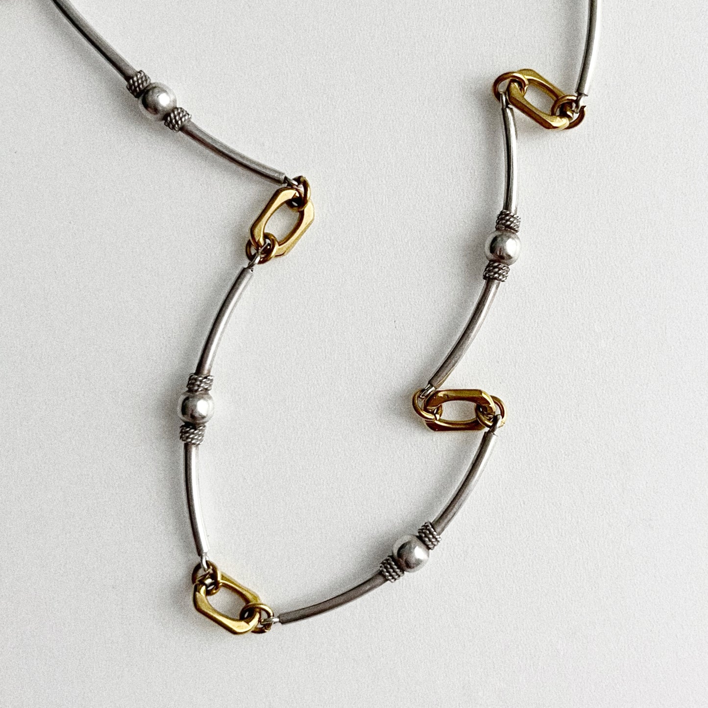 Collier - Argent & Acier inoxydable