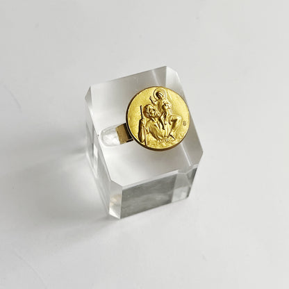 Bagues Médaillons dorés
