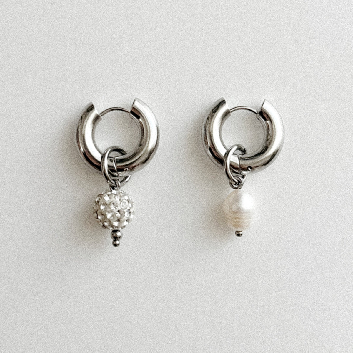 Paire de boucles Chloé - Diva / Argentée