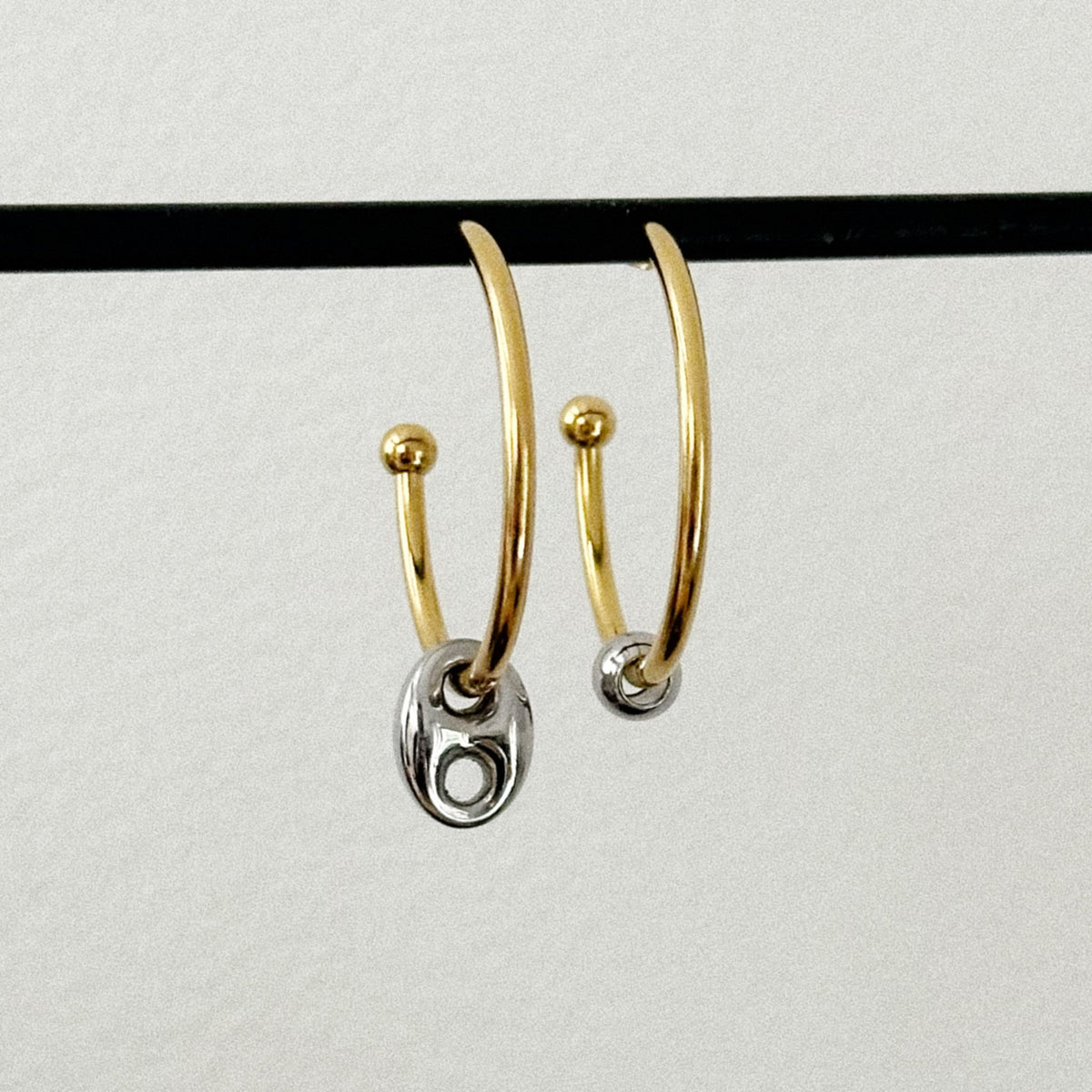 Paire de boucles Lexie - Dorée