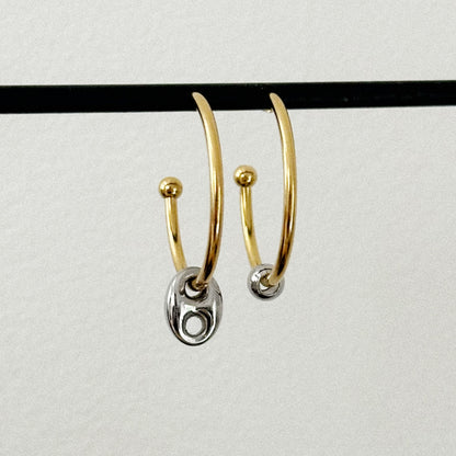Paire de boucles Lexie - Dorée