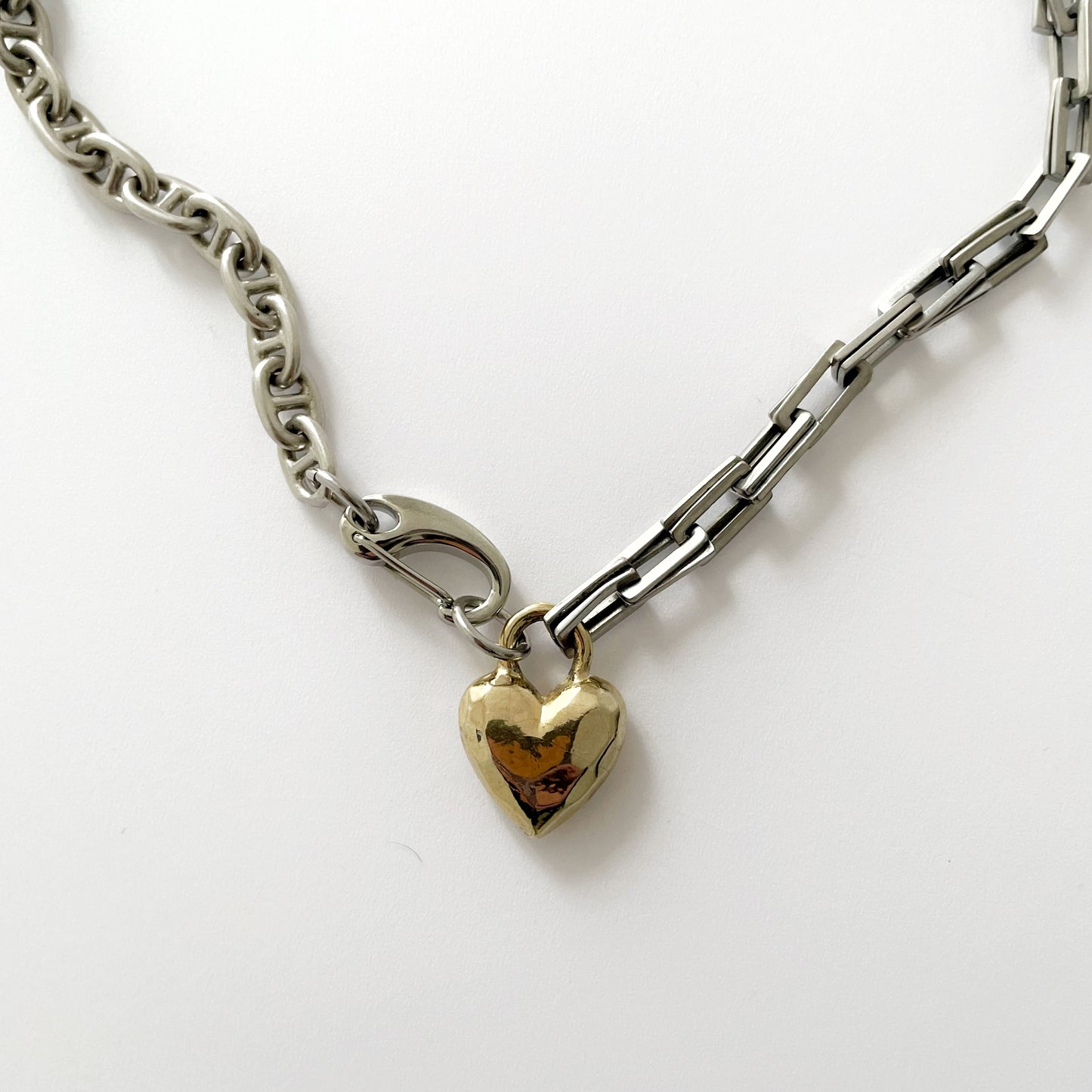 Collier cœur doré