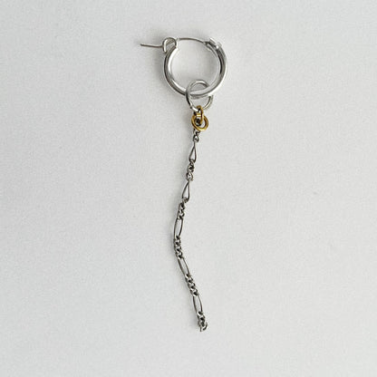 Boucle d'oreille - Argent & acier