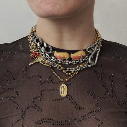 Collier - Médaillon vitrail