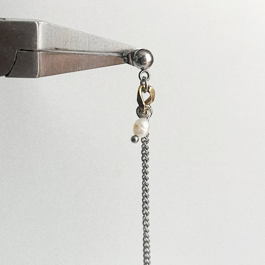 Boucle d'oreille - Maillon plaqué or