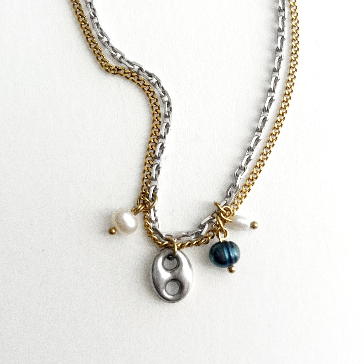 Collier - Perles et & grain de café